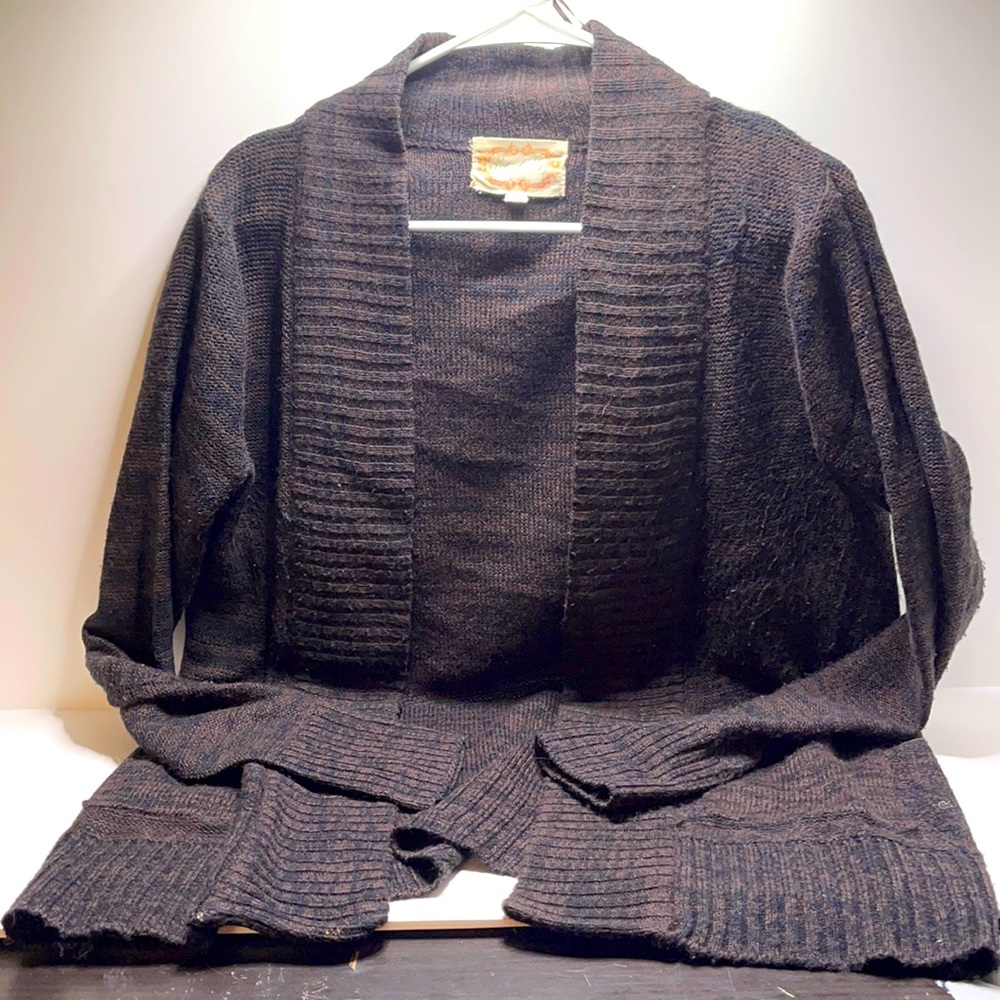Used large ambiance brown/black sweater